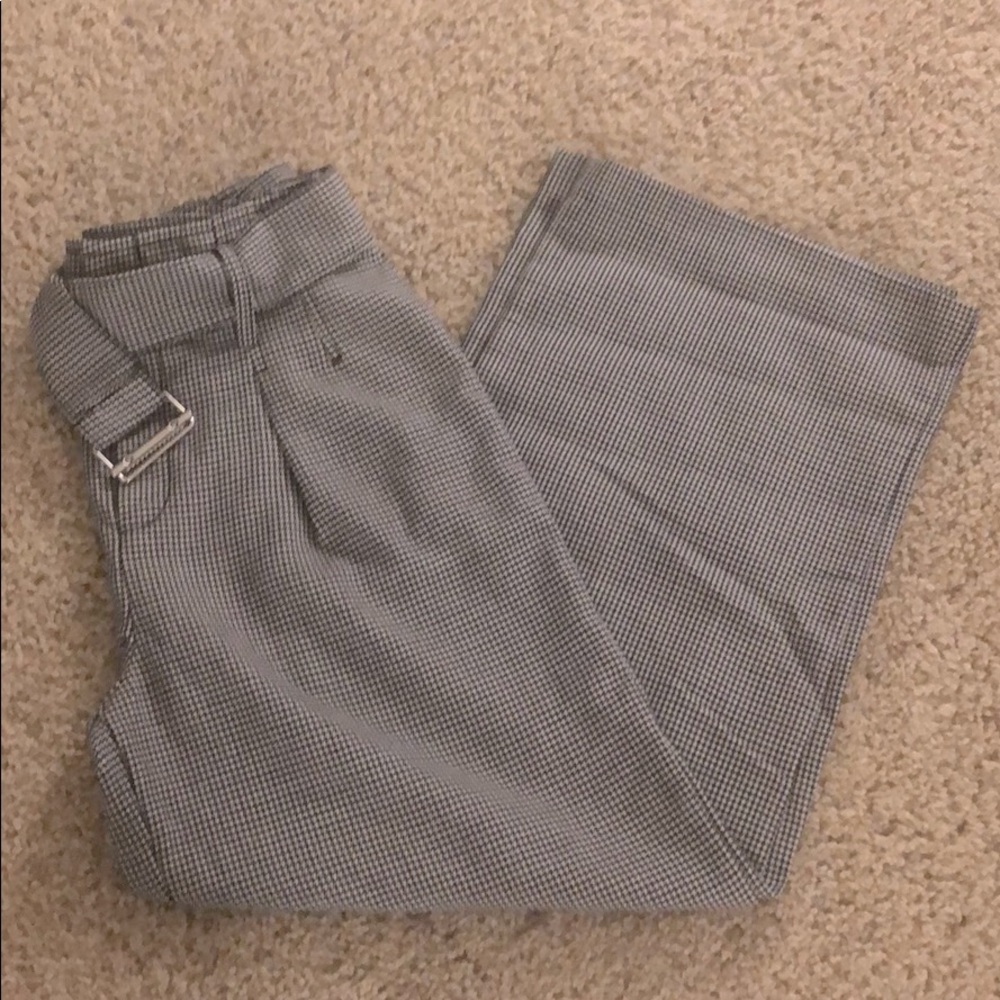 Club Monaco High Waisted Houndstooth Pants